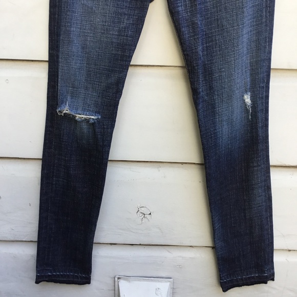 Current Elliott The Roller destroyed hoodlum jeans - Picture 3 of 8